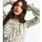 Women's White Floral Print Frill Yoke Shirt New Look