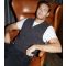 Men's Charcoal Knit Button Waistcoat Threadbare New Look