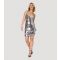 Women's Silver Sequinned Floral Appliquèd Mini Dress WKNDGIRL New Look