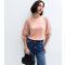 Women's Pink Soft Touch Floral Sleeves Top New Look