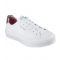 Women's White Metallic Heel Faux Leather Trainers Skechers New Look