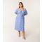 Women's Curve Blue Floral Print Midi Dress Blue Vanilla New Look