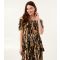 Women's Light Khaki Plisse Printed Bardot Top Blue Vanilla New Look