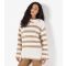 Women's Stone Stripe Button Shoulder Jumper Apricot New Look