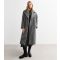 Women's Grey Oversized Coat Gini London New Look