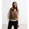 Women's Brown Quilted Gilet Gini London New Look