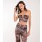 Women's Brown Leopard Print Lace Bustier Pink Vanilla New Look