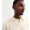 Men's Cream Relaxed Polo Collar Jumper Jack & Jones New Look