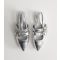 Women's Hyphen Silver Faux Leather Slingback Flats Public Desire New Look