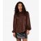 Women's Brown Leopard Satin Shirt Apricot New Look