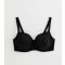 Women's Plus Size Black Underwired Bra Curves Dorina New Look
