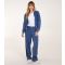 Women's Blue Acid Wash Bomber Jacket And Joggers Set Blue Vanilla New Look