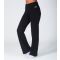 Women's Black Wide Leg Stretch Cotton Trousers Pineapple New Look