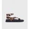 Women's Leopard Print Toe Strap Sandals London Rebel New Look