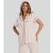 Women's Mink Ribbed Shirt and Trousers Pyjama Set Loungeable New Look
