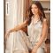 Women's Light Brown Collared Satin Top Little Mistress New Look