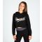 Girls' Black Logo Print Raw Edge Cropped Hoodie Pineapple New Look