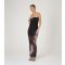 Women's Black Bandeau Mesh Maxi Dress WKNDGIRL New Look