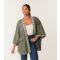 Women's Khaki Embellished Kimono Blue Vanilla New Look
