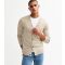 Men's Beige Knit Cardigan Jack & Jones New Look