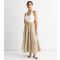 Women's Beige Belted Tiered Maxi Skirt Gini London New Look