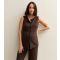 Women's Maternity Brown Soft Touch Crew Neck Waistcoat New Look