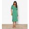 Women's Green Spot Print Dress Apricot New Look