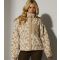 Women's Grey Patterned Borg Jacket South Beach New Look