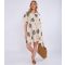 Women's Cream Embroidered Smock Mini Shirt Dress Gini London New Look