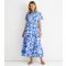 Women's Blue Aztec Print Maxi Shirt Dress Gini London New Look