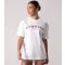 Women's Compose Cream Logo Appliqued Tee Gym King New Look