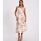 Women's Petite Cream Floral Print Midi Dress Quiz New Look