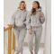 Women's Light Grey Borg Hoodie And Jogger Lounge Set Loungeable New Look
