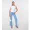 Women's Blue Diamante Embellished Jeans Pink Vanilla New Look