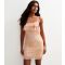 Women's Light Pink Printed Mesh Mini Dress Pink Vanilla New Look