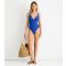 Women's Bright Blue Halterneck Swimsuit Gini London New Look