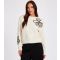 Women's Cream Knitted Floral Jumper Quiz New Look