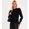 Women's Black Knit Faux Pearl Jumper Quiz New Look