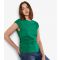 Women's Green Side Pleat T-Shirt Apricot New Look