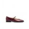 Women's Dark Burgundy Ballet Flats London Rebel New Look