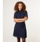 Women's Navy Polka Dot Tie Back Dress Blue Vanilla New Look