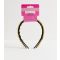 Pack of 3 Brown Zig Zag Headbands Brushworks New Look