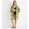 Women's Green Summer Border Print Beach Kimono Gini London New Look