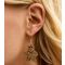Gold Tone Christmas Gingerbread Hook Earrings New Look