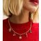 Gold Tone Christmas Mixed Charm Necklace New Look