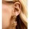 Gold Tone Christmas Star Drop Earrings New Look