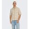 Men's Stone Crochet Knit Relaxed Shirt Only and Sons New Look