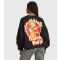 Women's Black The Simpsons Flaming Moe's Printed Sweatshirt Skinnydip New Look