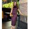 Women's Satin Purple Halter Neck Midi Dress AX Paris New Look