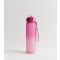 Pink Ombre Pop Lid Straw 1L Time Marked Water Bottle New Look